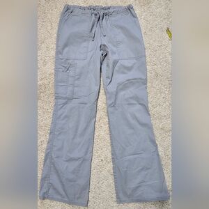 Cherokee Workwear Gray Cargo Scrub Pants XS